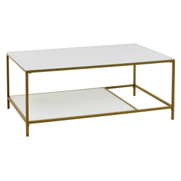 Coffee table white-gold 70x110cm