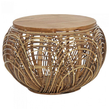 Rattan coffee table
