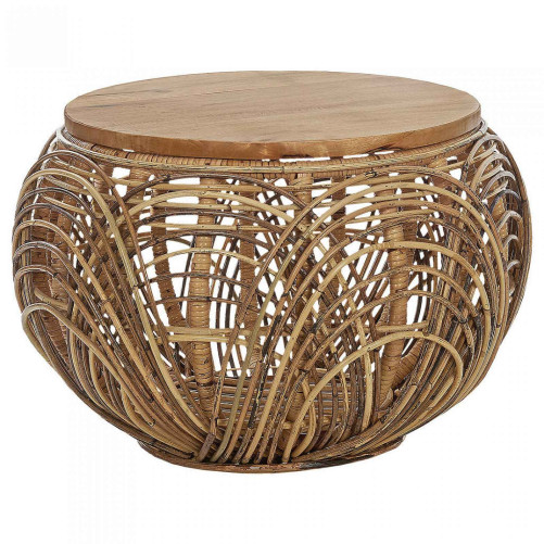 Rattan coffee table
