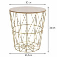 Coffee table basket Coffee table basket
