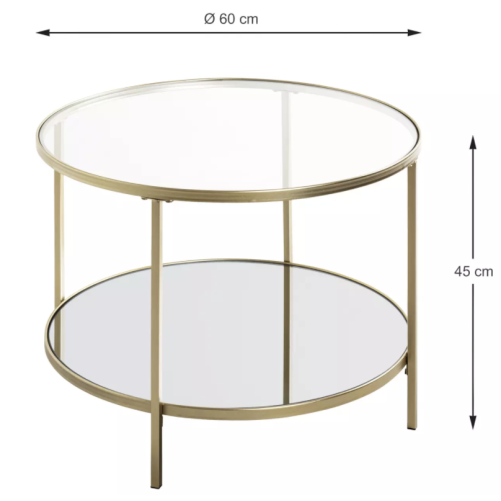 Coffee table gold Ø60cm