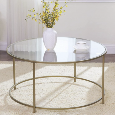 Coffee table gold Ø90cm