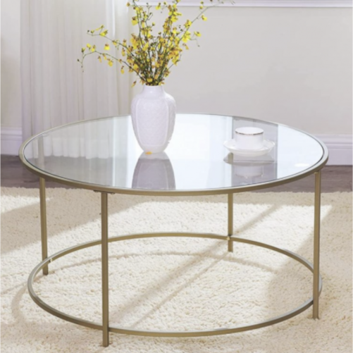 Coffee table gold Ø90cm