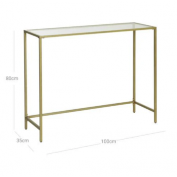 Gold Console Table