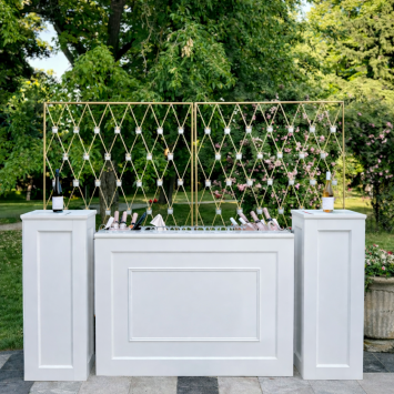 Bar with side panels