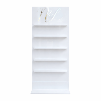 White welcome drink wall